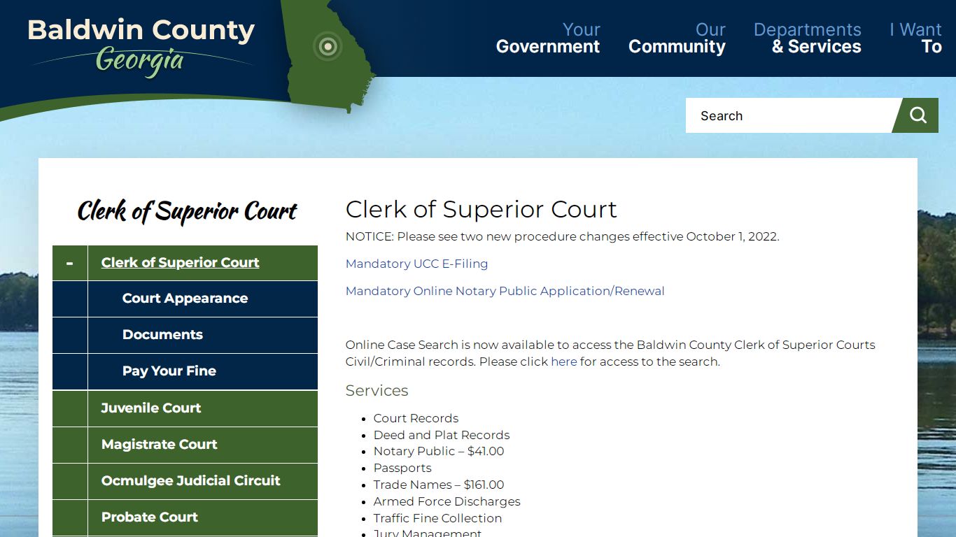 Clerk of Superior Court | Baldwin County Georgia